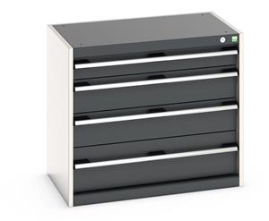 Cabinet consists of 1 x 100mm, 2 x 150mm and 1 x 200mm high drawers 100% extension drawer with internal dimensions of 675mm wide x 400mm deep. The drawers... Bott Drawer Cabinets 800 Width x 525 Depth
